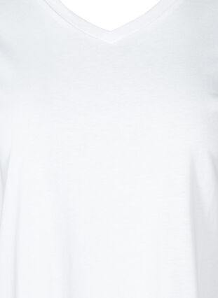 T-paita v-aukolla, Bright White, Packshot image number 2