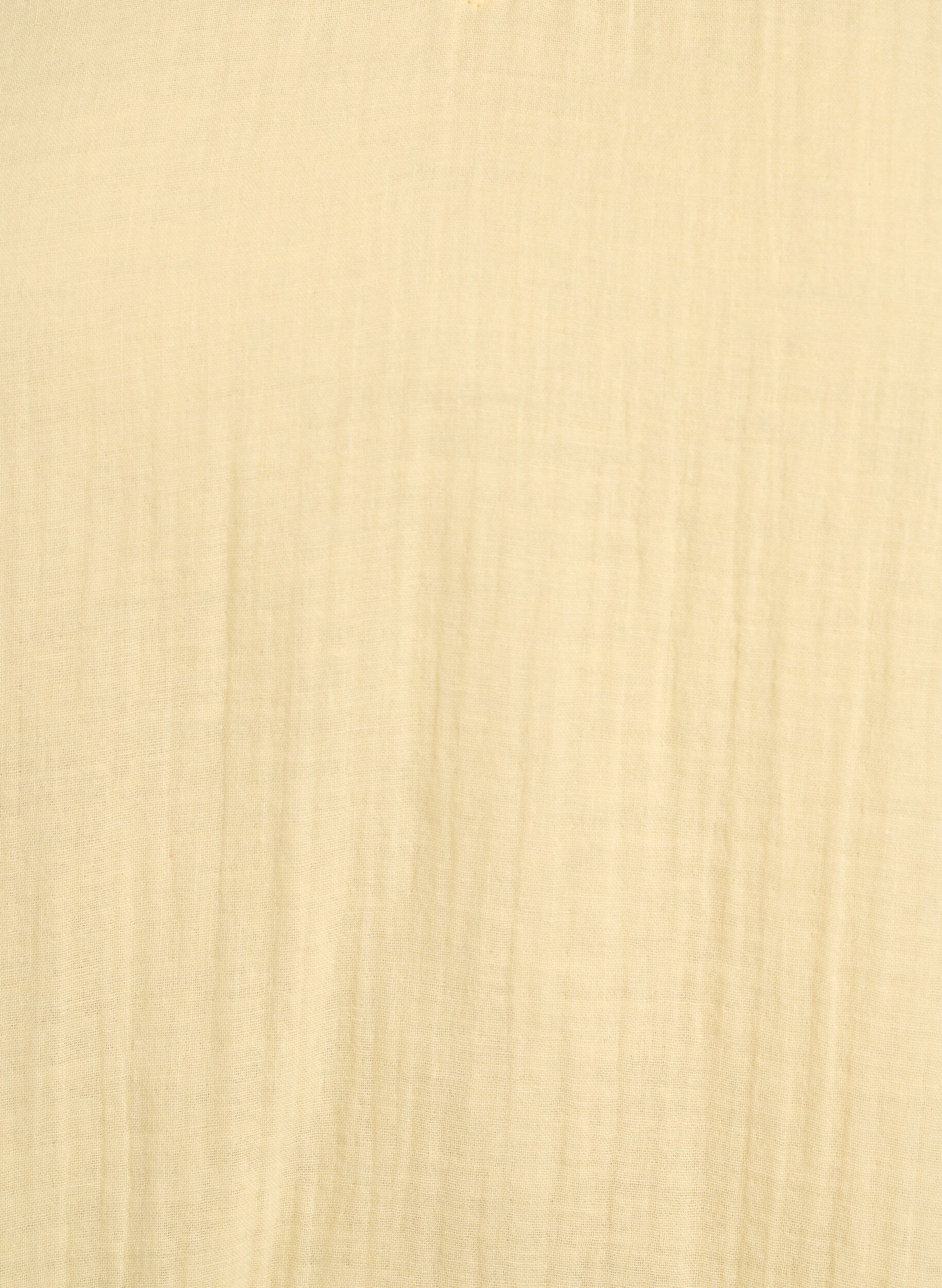 ZizziHihaton toppi puuvillamusliinista, jossa on r&ouml;yhel&ouml;it&auml;, Keltainen, Packshot image number 2