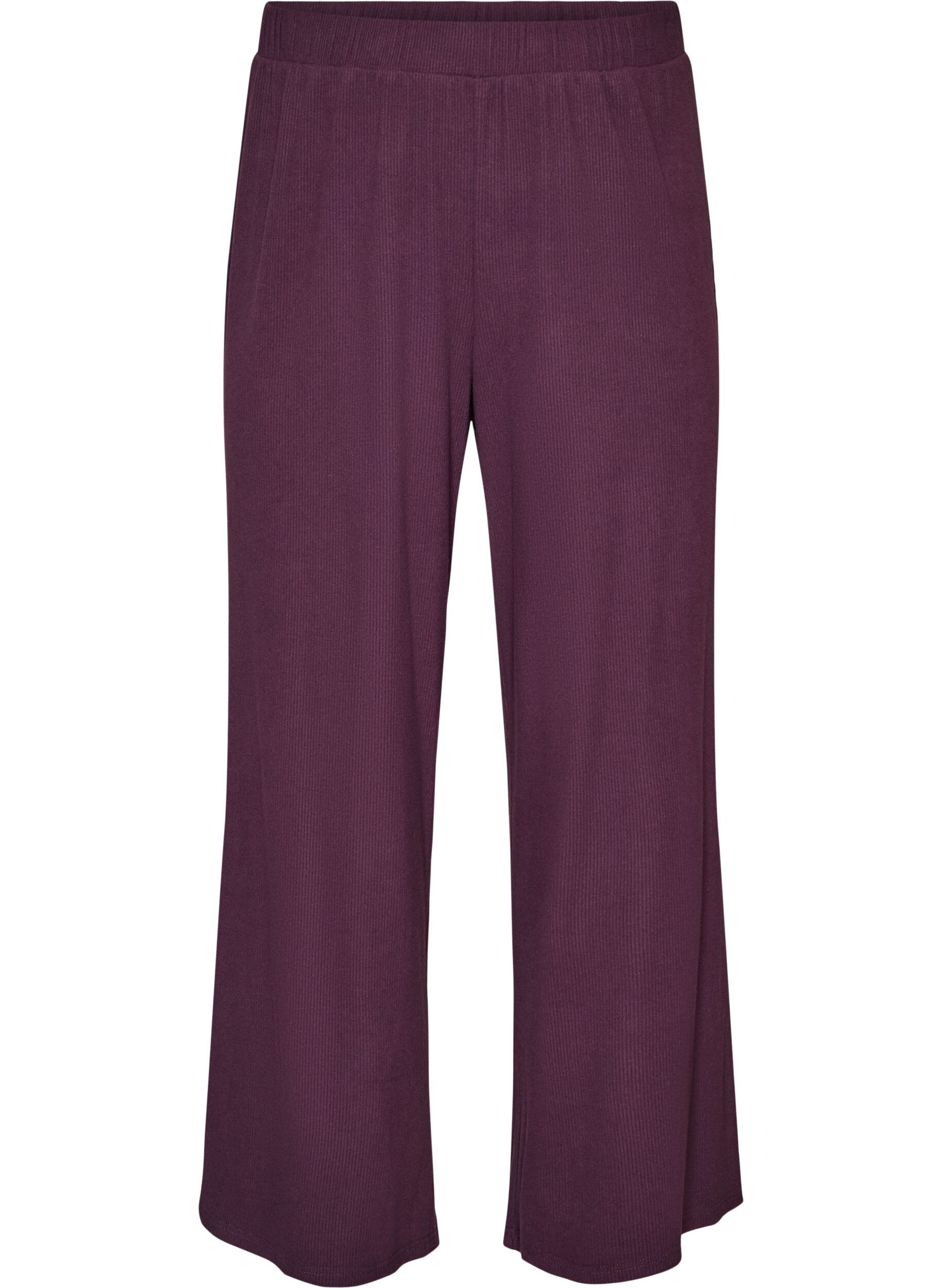 ZizziRibatut jerseyhousut leveill&auml; lahkeilla, Violetti, Packshot image number 0