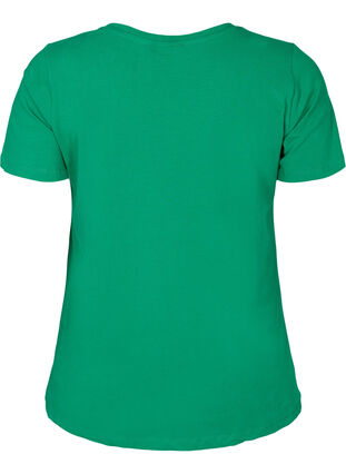 Yksivärinen perus t-paita puuvillasta, Jolly Green, Packshot image number 1