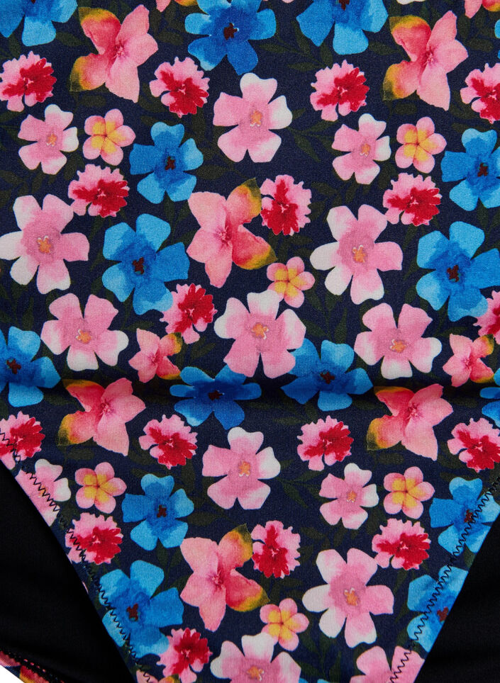 Korkeavy&ouml;t&auml;r&ouml;iset kukalliset bikinialaosat, Punainen, Packshot image number 2