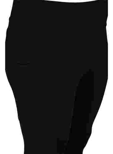 Kropatut treenitrikoot taskulla ja heijastimilla, Black, Packshot image number 3