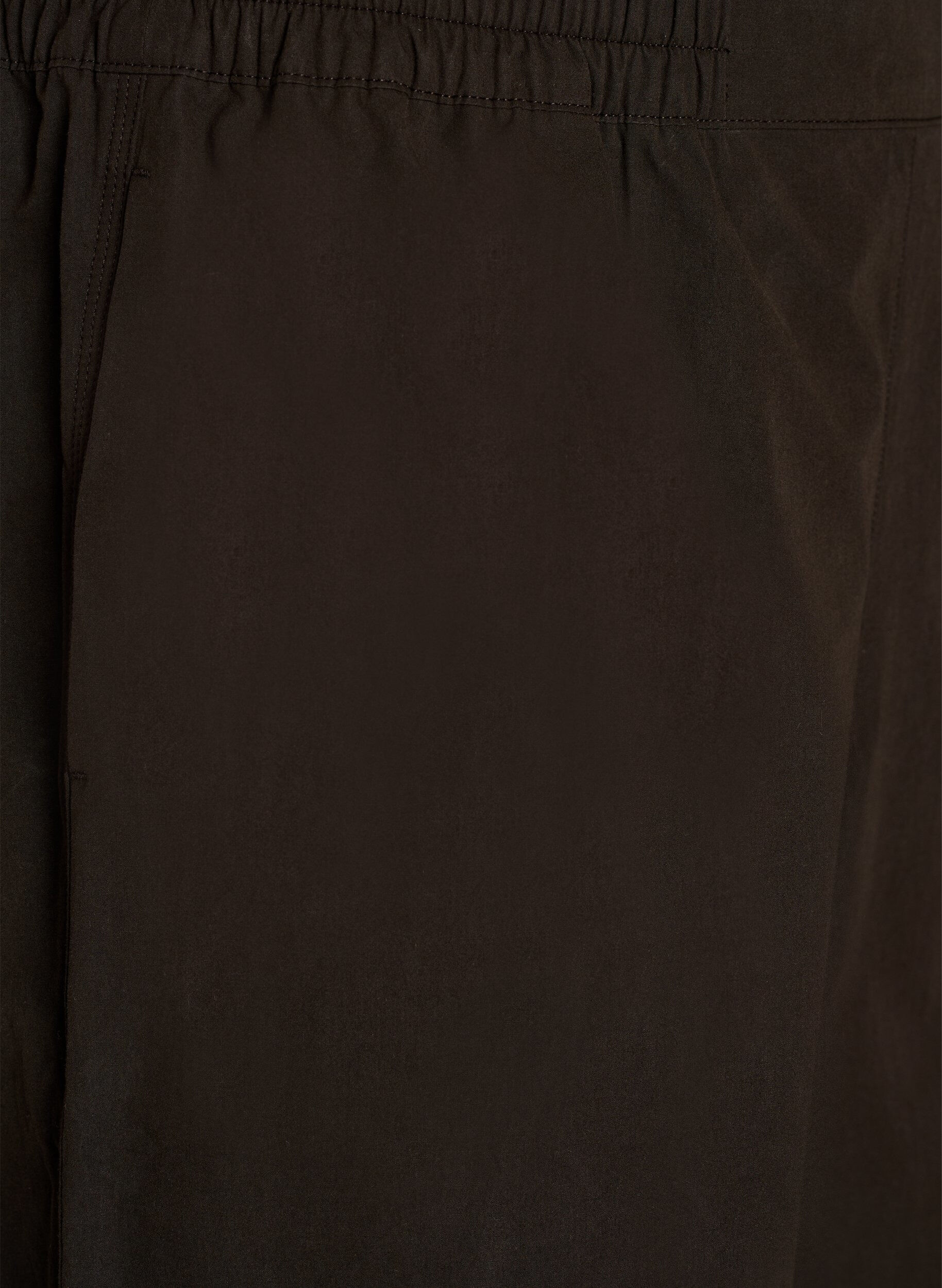 Zizzi Korkeavy&ouml;t&auml;r&ouml;iset puuvillaiset balloon-housut, Ruskea, Packshot image number 2