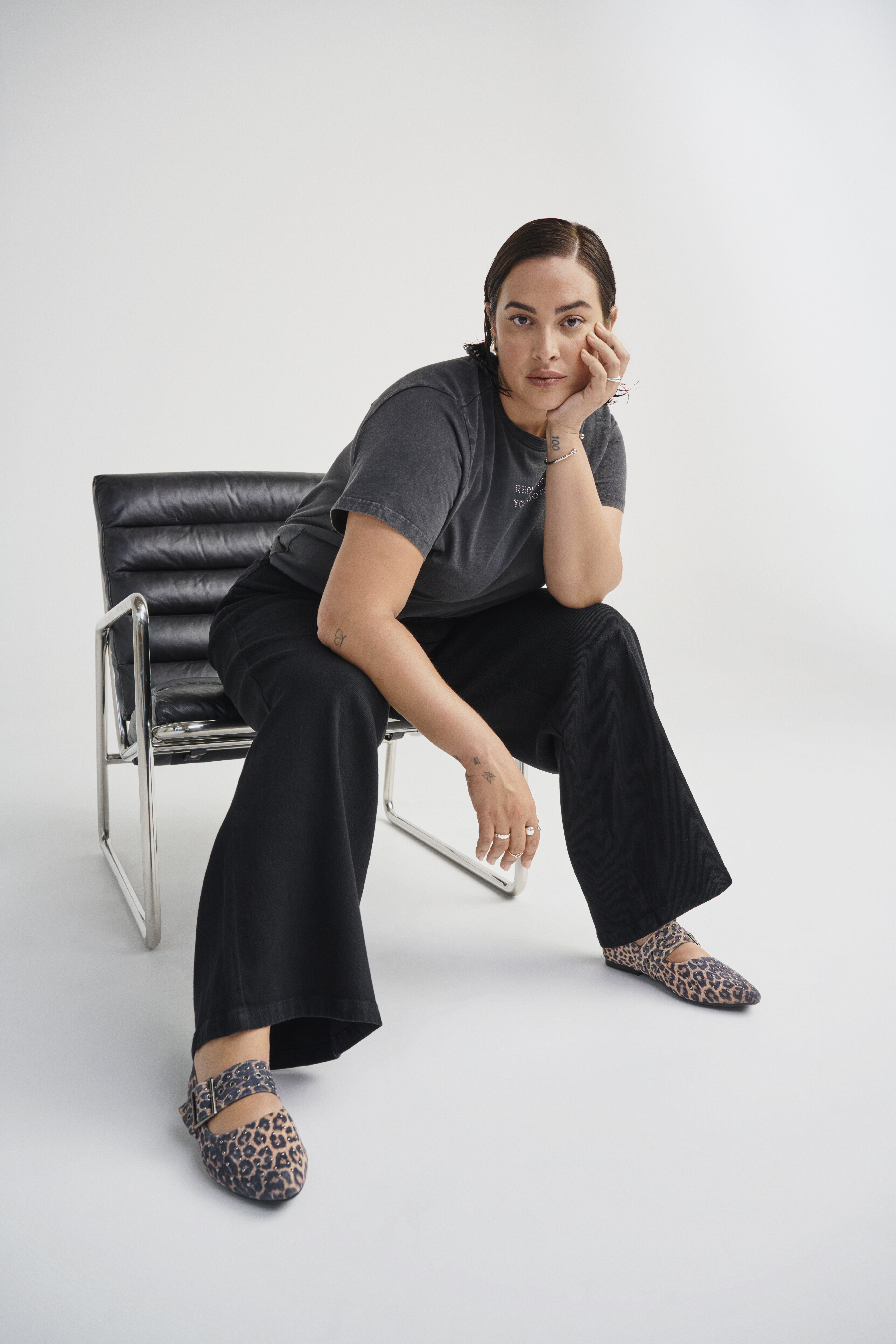 Zizzi Ballerina leopardi nastoilla, , Model