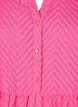 Teksturoitu lyhyt mekko röyhelökauluksella, Magenta, Packshot image number 2