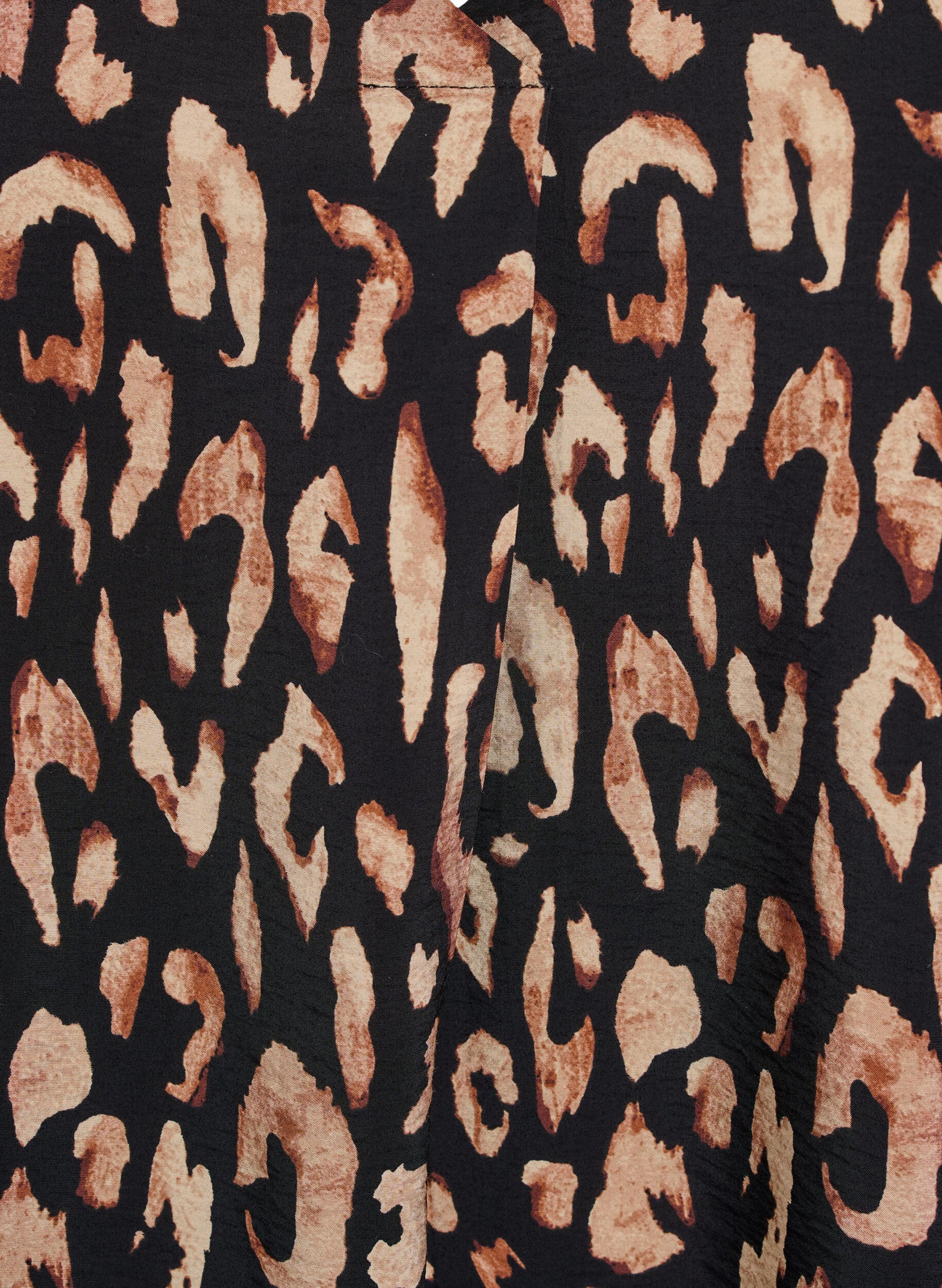 ZizziViskoosimekko, jossa on V-p&auml;&auml;ntie, Musta, Packshot image number 2