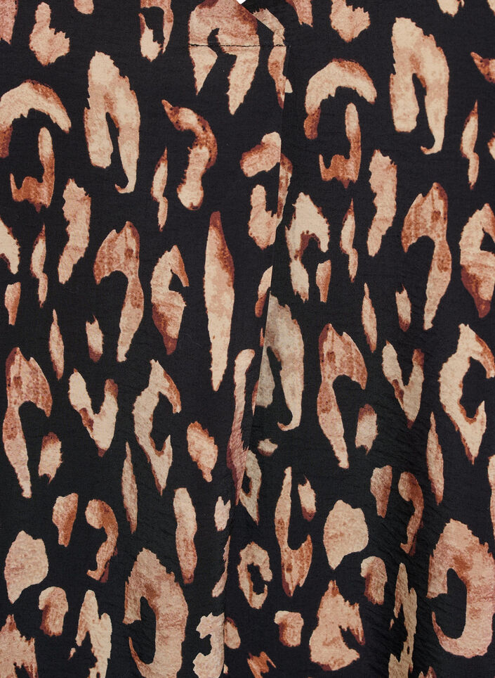 Viskoosimekko, jossa on V-p&auml;&auml;ntie, Musta, Packshot image number 2