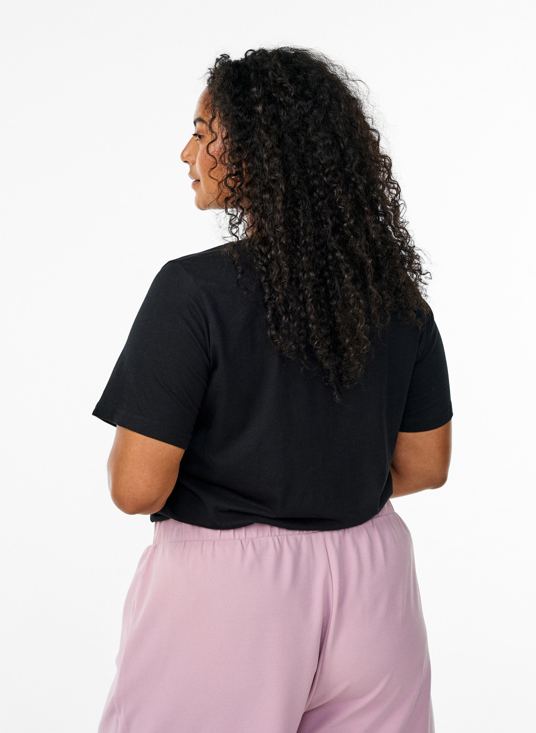 Zizzi FLASH - T-paita motiivilla, Musta, Model image number 2