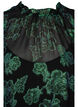 Kukallinen viskoosimekko lurexilla, Black w. Green Lurex, Packshot image number 2