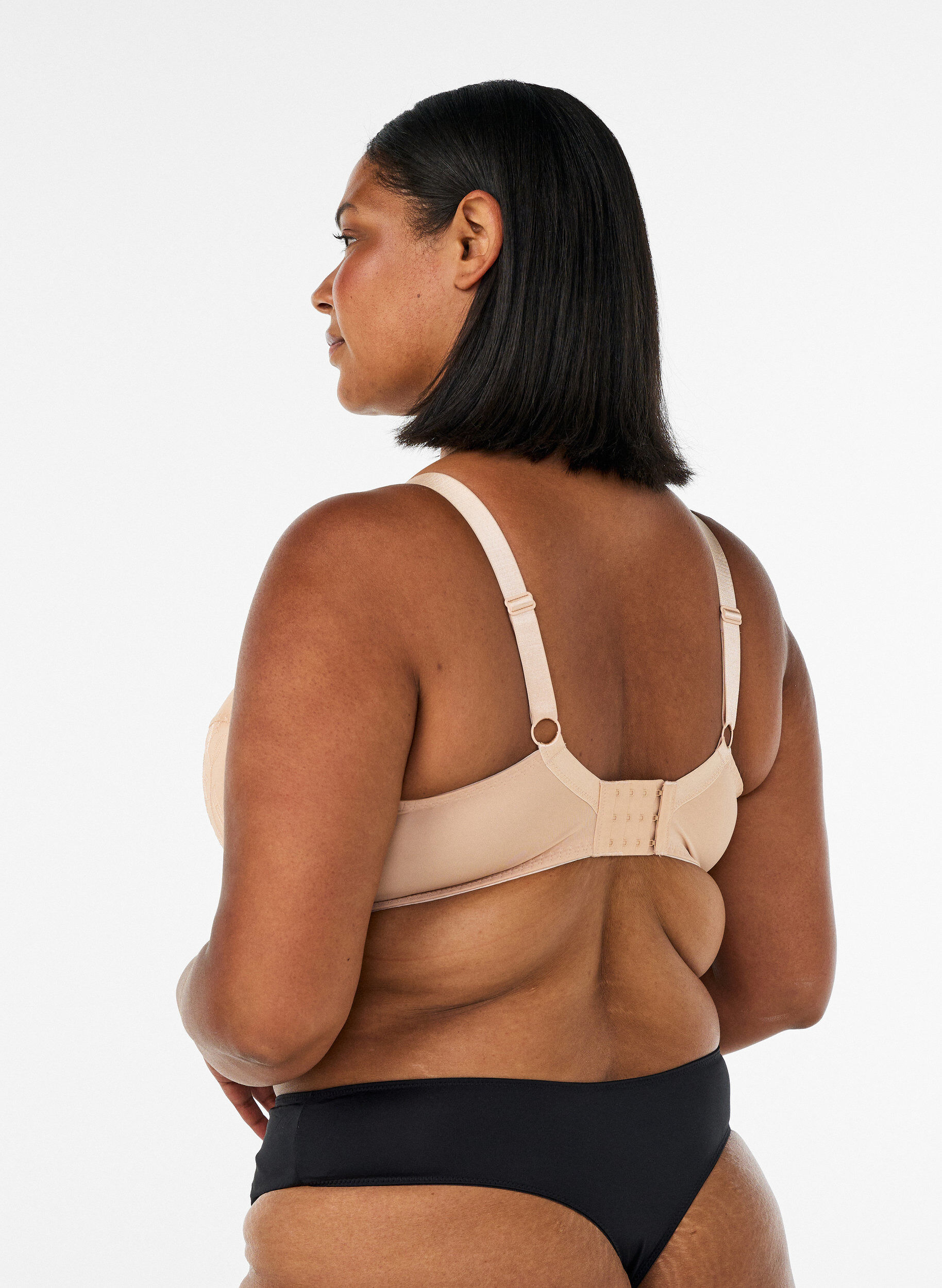 ZizziTopatut pitsirintaliivit kaaritukien kera, Beige, Model image number 2
