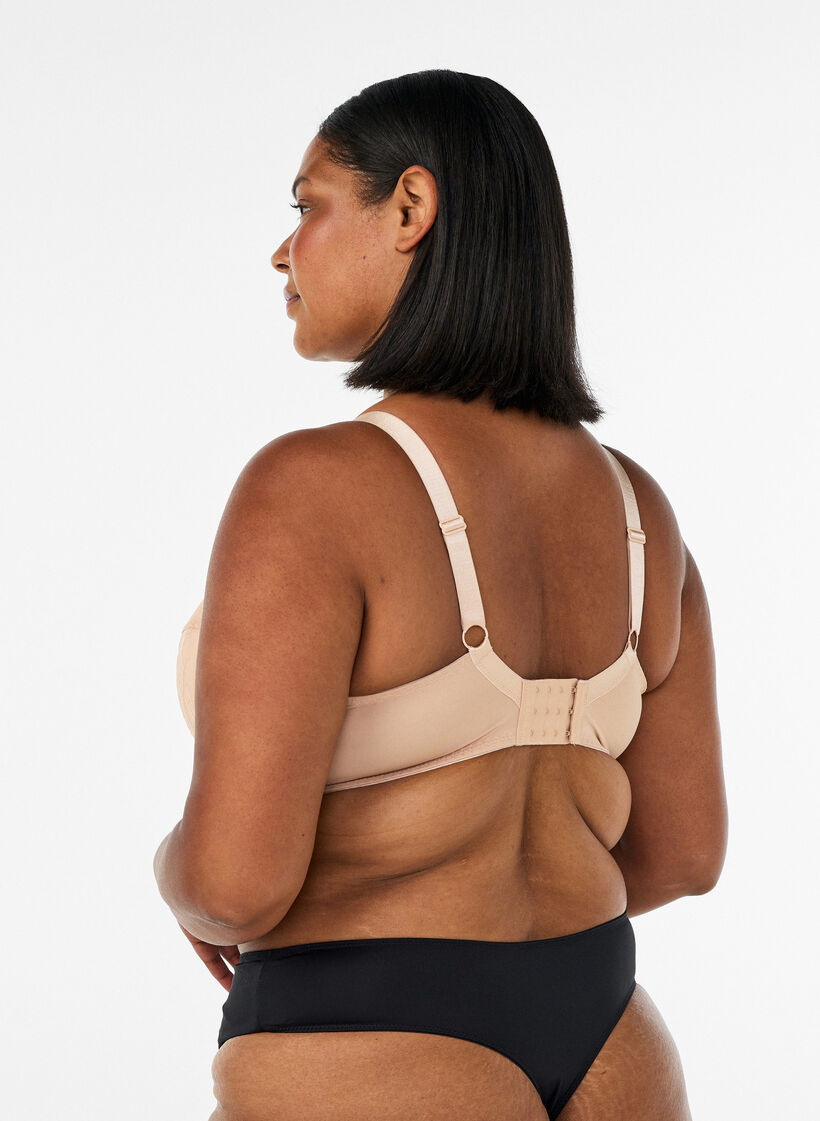 Topatut pitsirintaliivit kaaritukien kera, Beige, Model image number 2