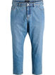 Mille Mom Fit -farkut korkealla vy&ouml;t&auml;r&ouml;ll&auml;, Sininen, Packshot image number 0