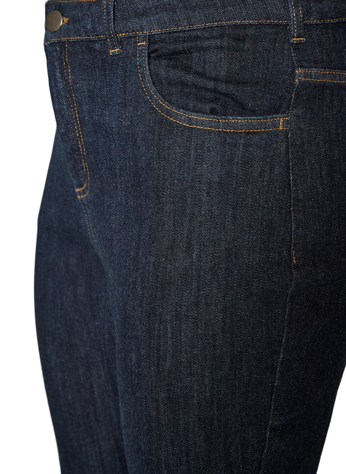 Ellen korkeavy&ouml;t&auml;r&ouml;iset bootcut-farkut, Sininen, Packshot image number 2