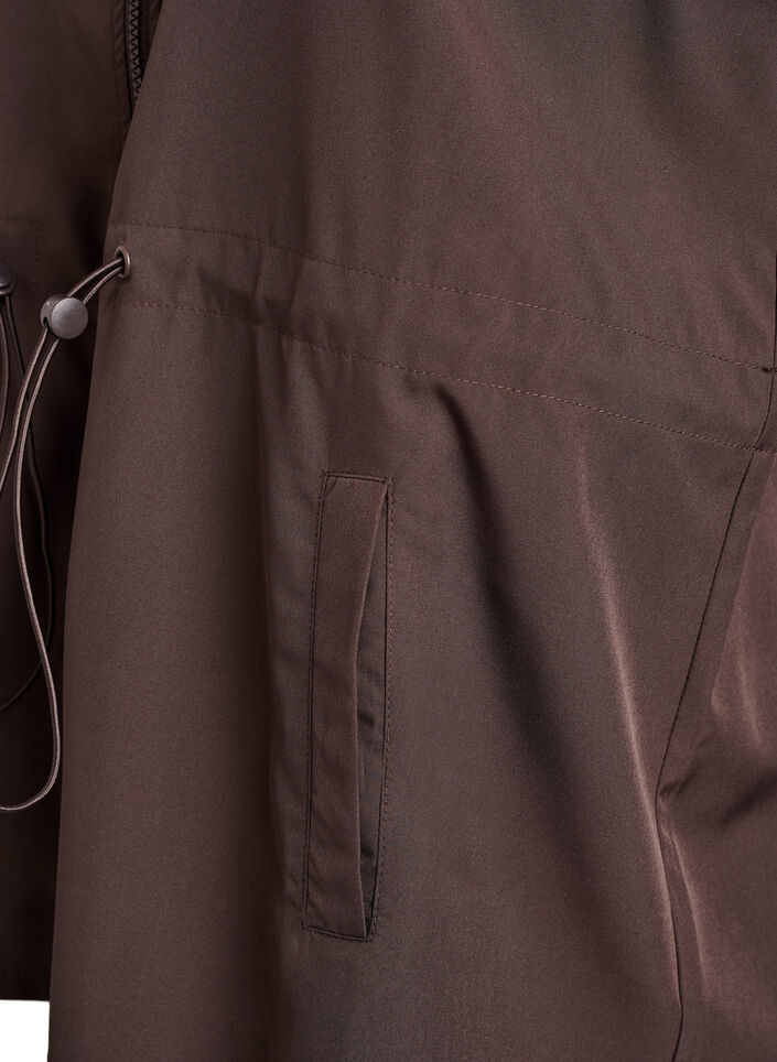 Hihaton liivi joustavalla vyötäröllä, Ruskea, Packshot image number 3