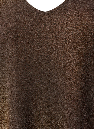 Glitteripusero, jossa puhvihihat, Black Copper, Packshot image number 2