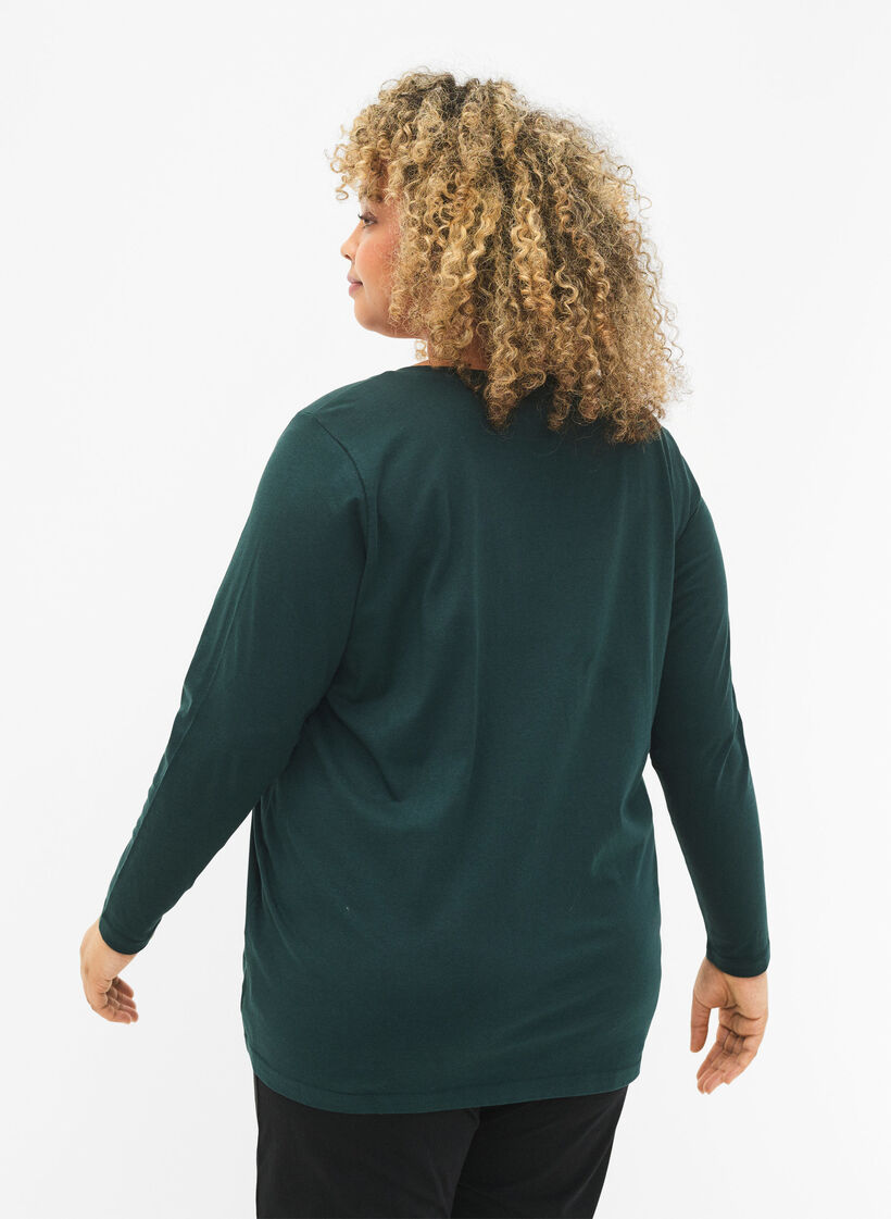 Puuvillainen y&ouml;paita tekstipainatuksella, Scarab, Model image number 1