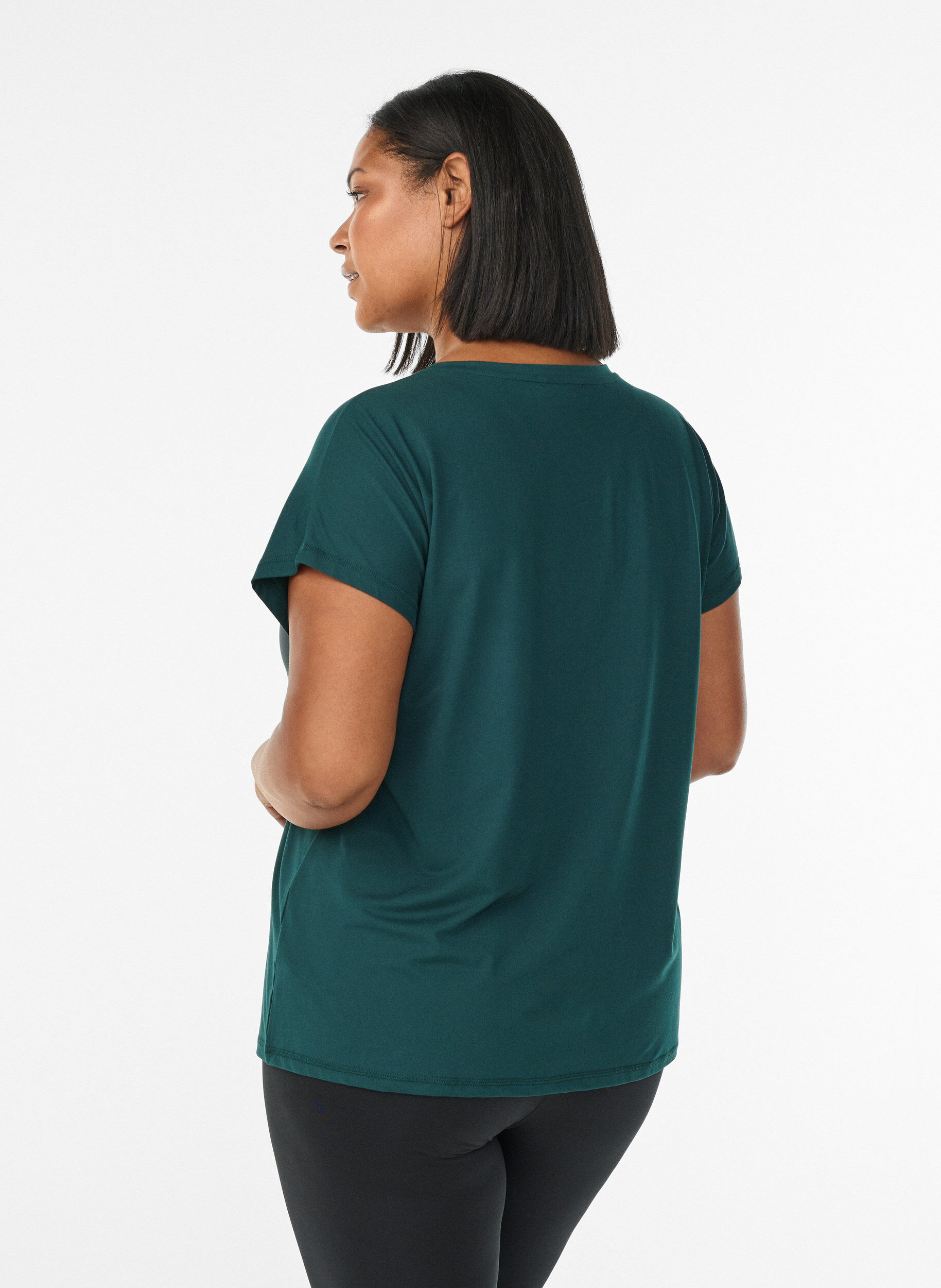 ZizziYksiv&auml;rinen treeni-T-paita, Vihre&auml;, Model image number 2