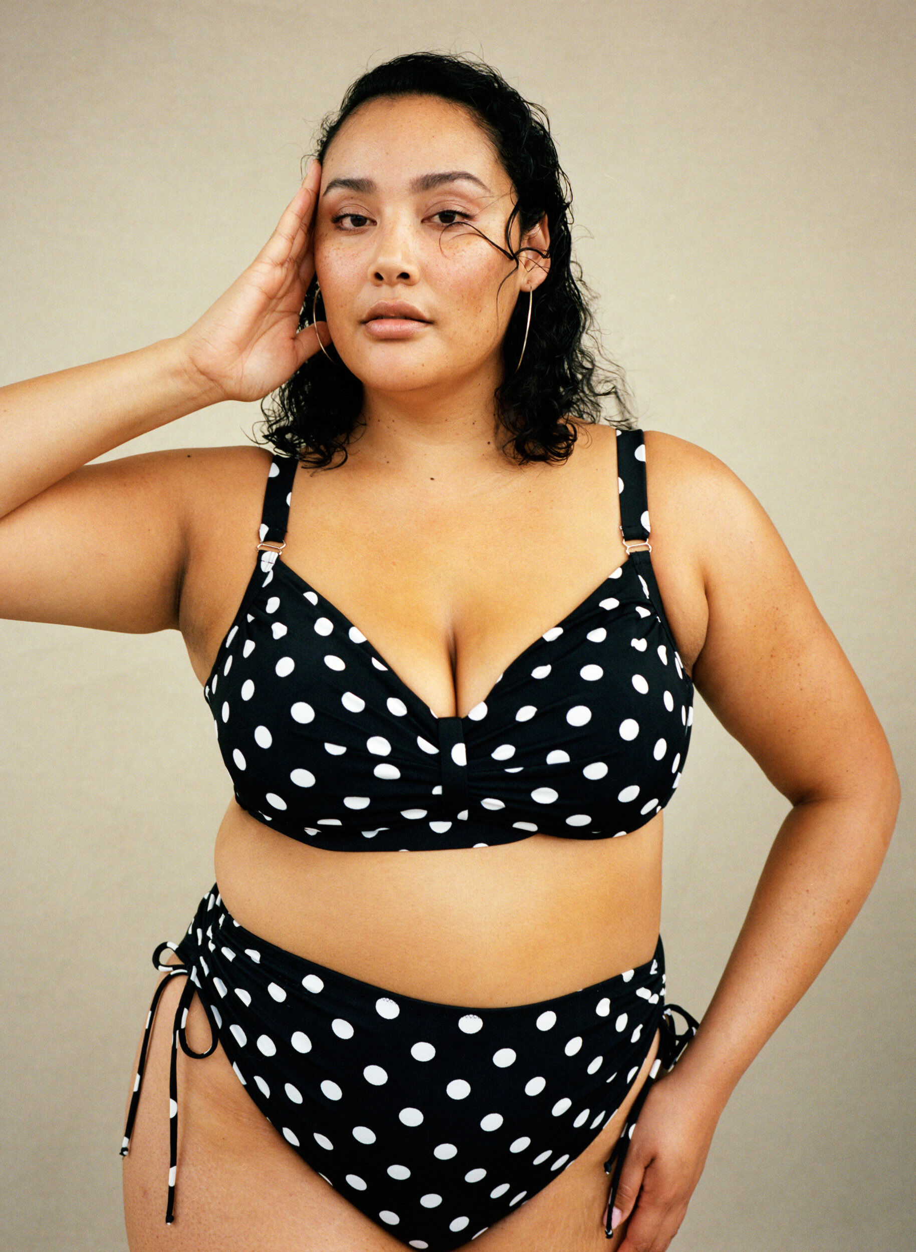 Zizzi Bikinialaosa printill&auml;, Dotted Print, Image image number 0