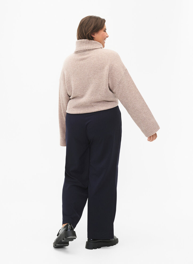 Klassiset suoralahkeiset housut, Night Sky, Model image number 1