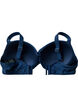 Kaarituelliset bikiniliivit rypytyksell&auml;, Sininen, Packshot image number 4