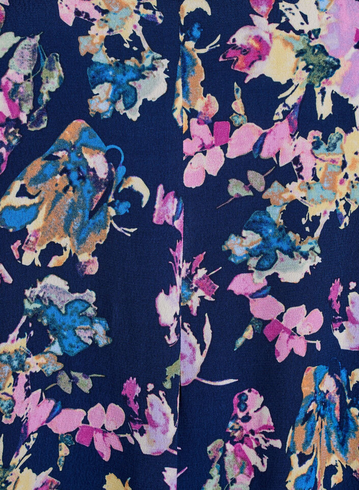 Viskoosi A-linjainen mekko, Sininen, Packshot image number 2