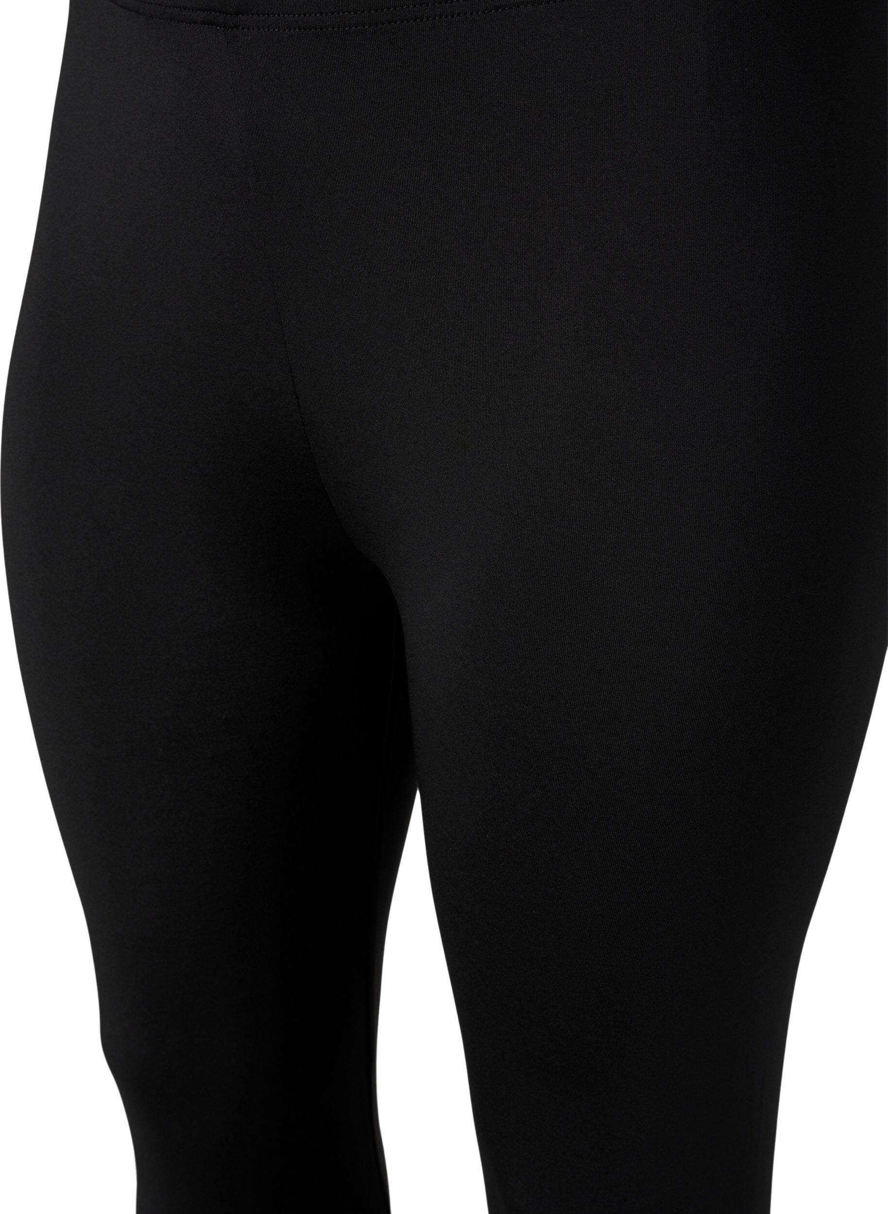 Zizzi 2 kpl 3/4-leggingsej&auml;, Black / LEO AOP, Packshot image number 2