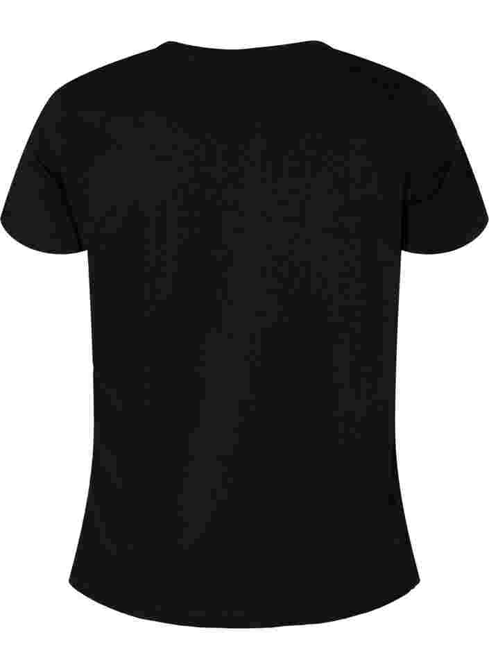 T-paita printillä treeniin , Black A.C.T.V, Packshot image number 1