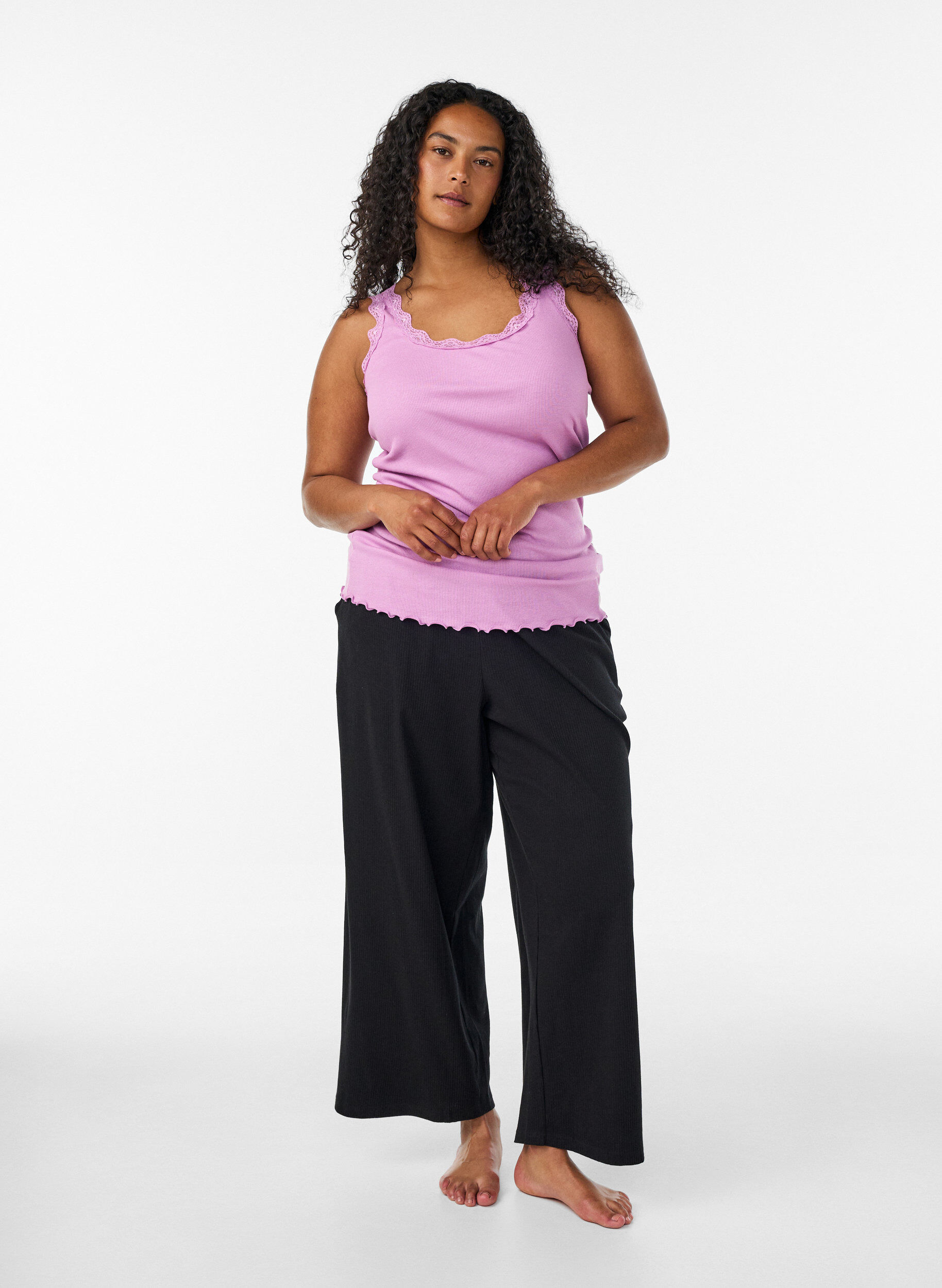 ZizziToppi pitsireunalla, Violetti, Model image number 1