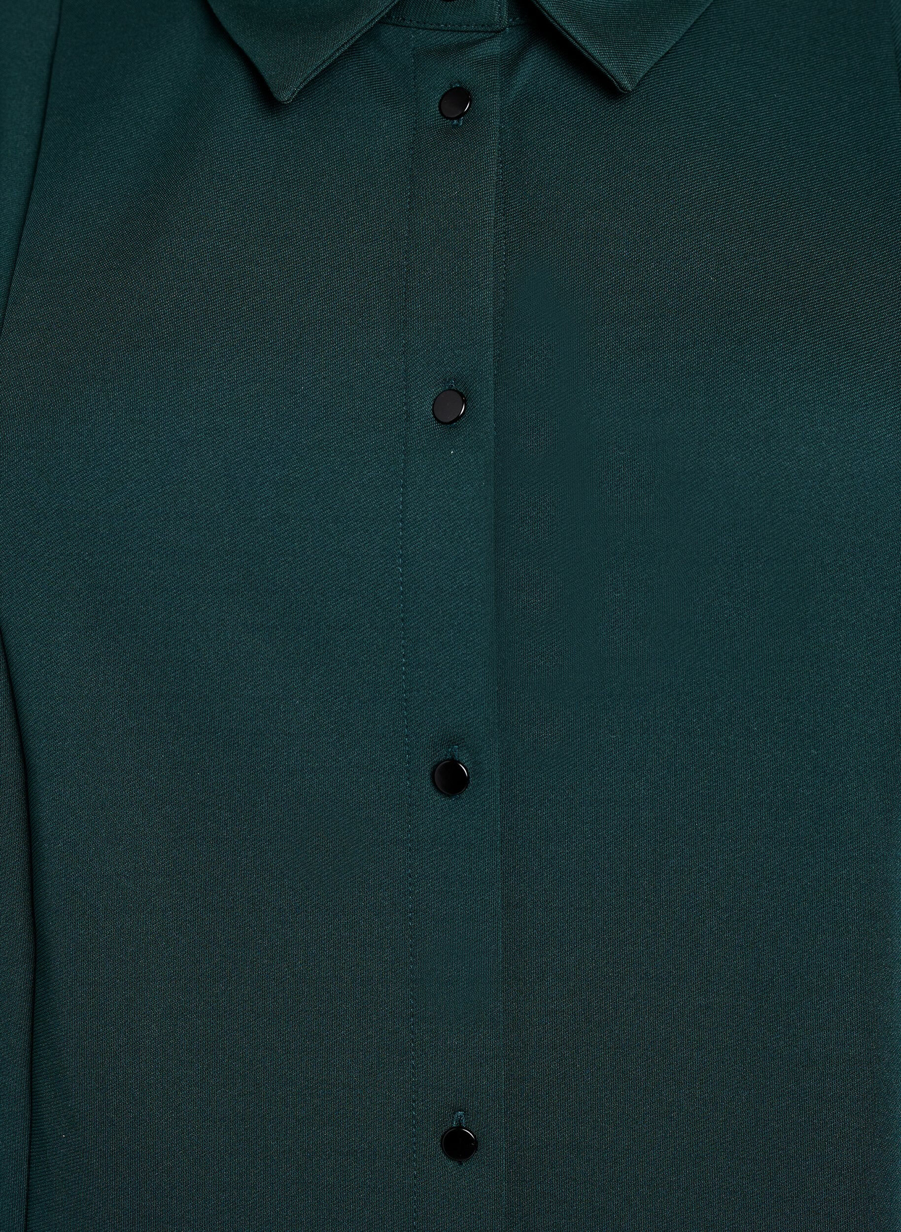 Zizzi Lyhyt paitamekko 3/4-hihoilla, Vihre&auml;, Packshot image number 2