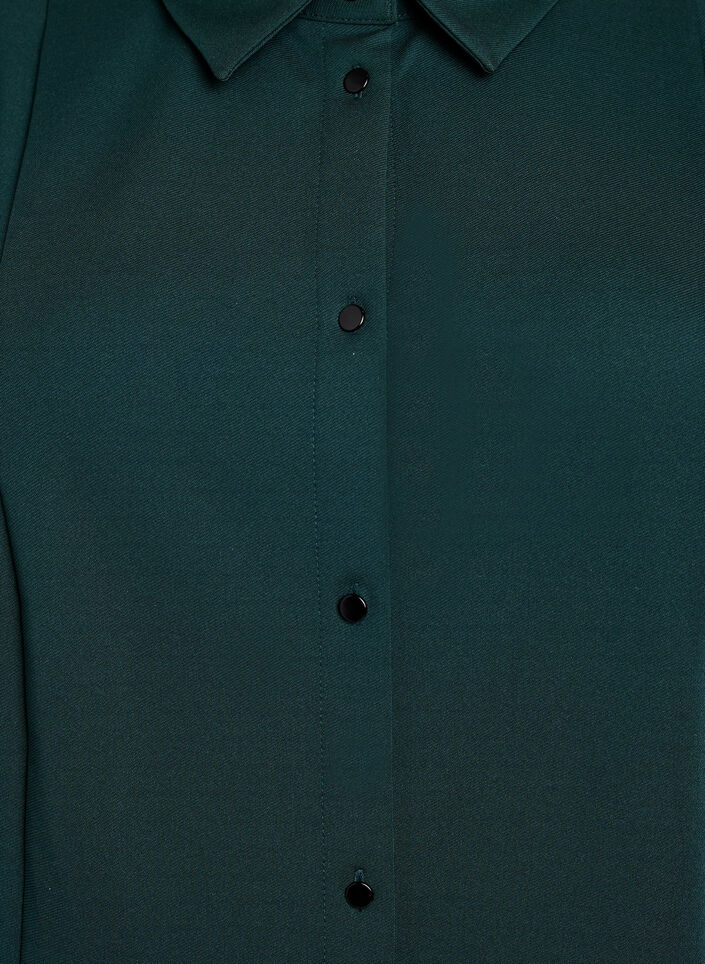 Lyhyt paitamekko 3/4-hihoilla, Vihreä, Packshot image number 2