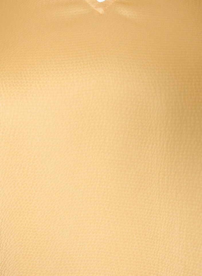 Pusero paitakauluksella ja V-p&auml;&auml;ntiell&auml;, Keltainen, Packshot image number 2