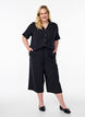 Culotte-housut, joissa on korkea vy&ouml;t&auml;r&ouml;, Musta, Model image number 0