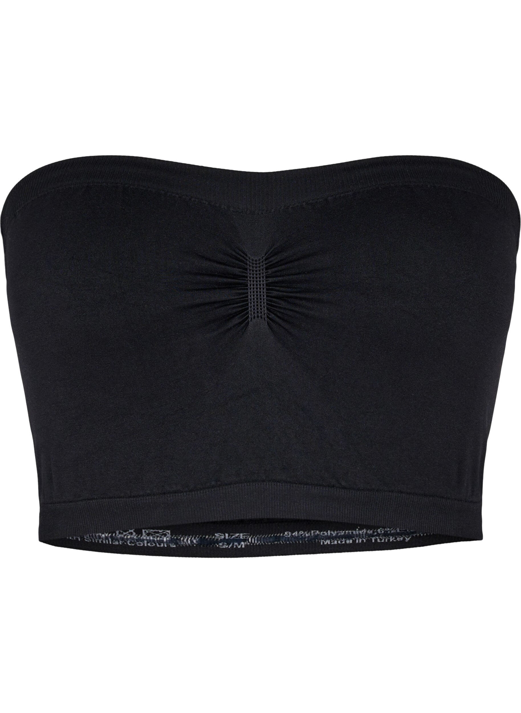 Zizzi Bandeau-rintaliivit , Musta, Packshot image number 0