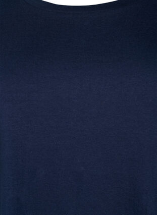 Puuvillainen T-paita brodeerauksella, Navy Blazer, Packshot image number 2