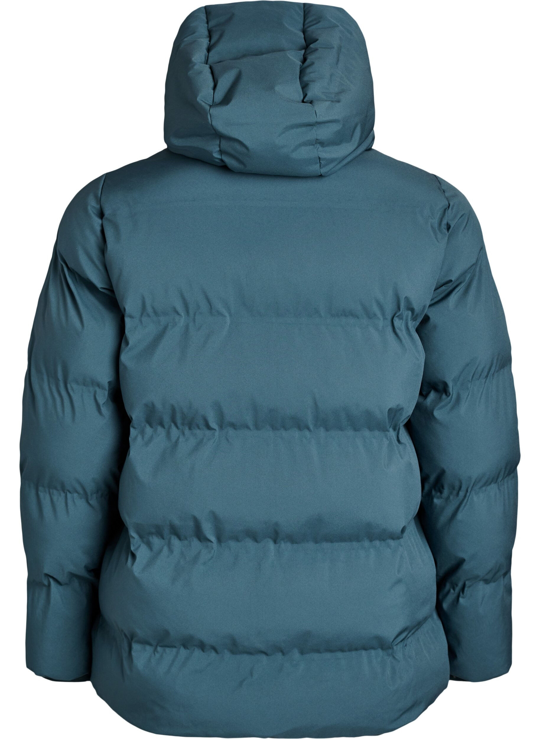 ZizziLyhyt toppatakki irrotettavalla hupulla, Vihre&auml;, Packshot image number 1