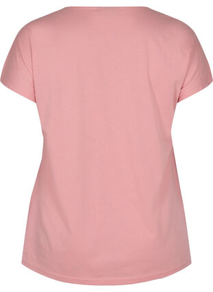 Puuvillainen t-paita printtiyksityiskohdilla , Blush mel Leaf, Packshot image number 1