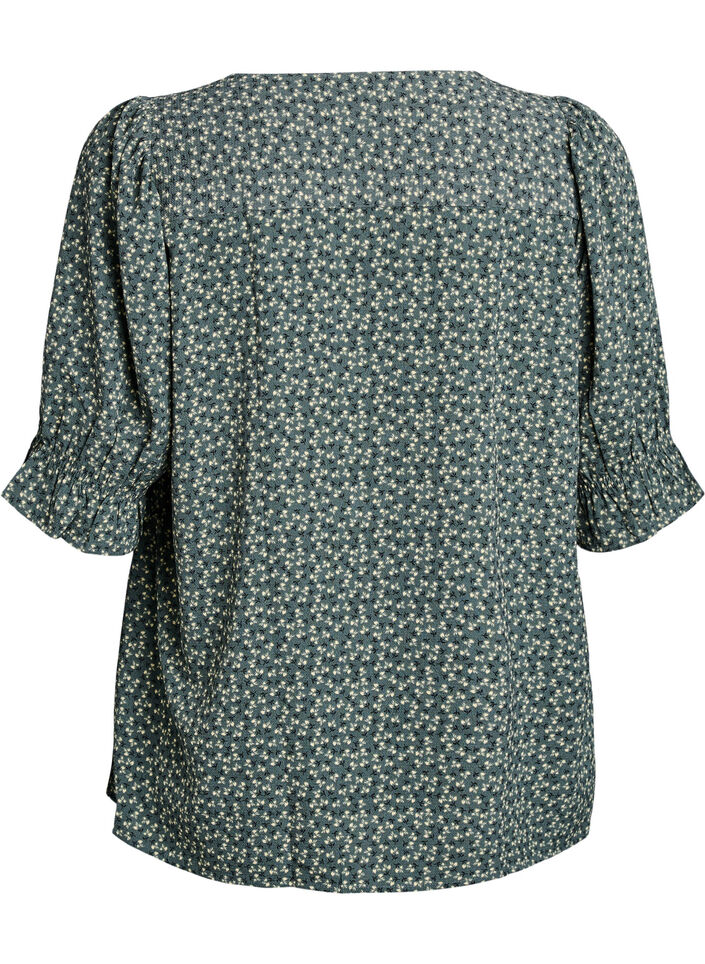 Puseropaita 1/2-hihoilla, Vihre&auml;, Packshot image number 1