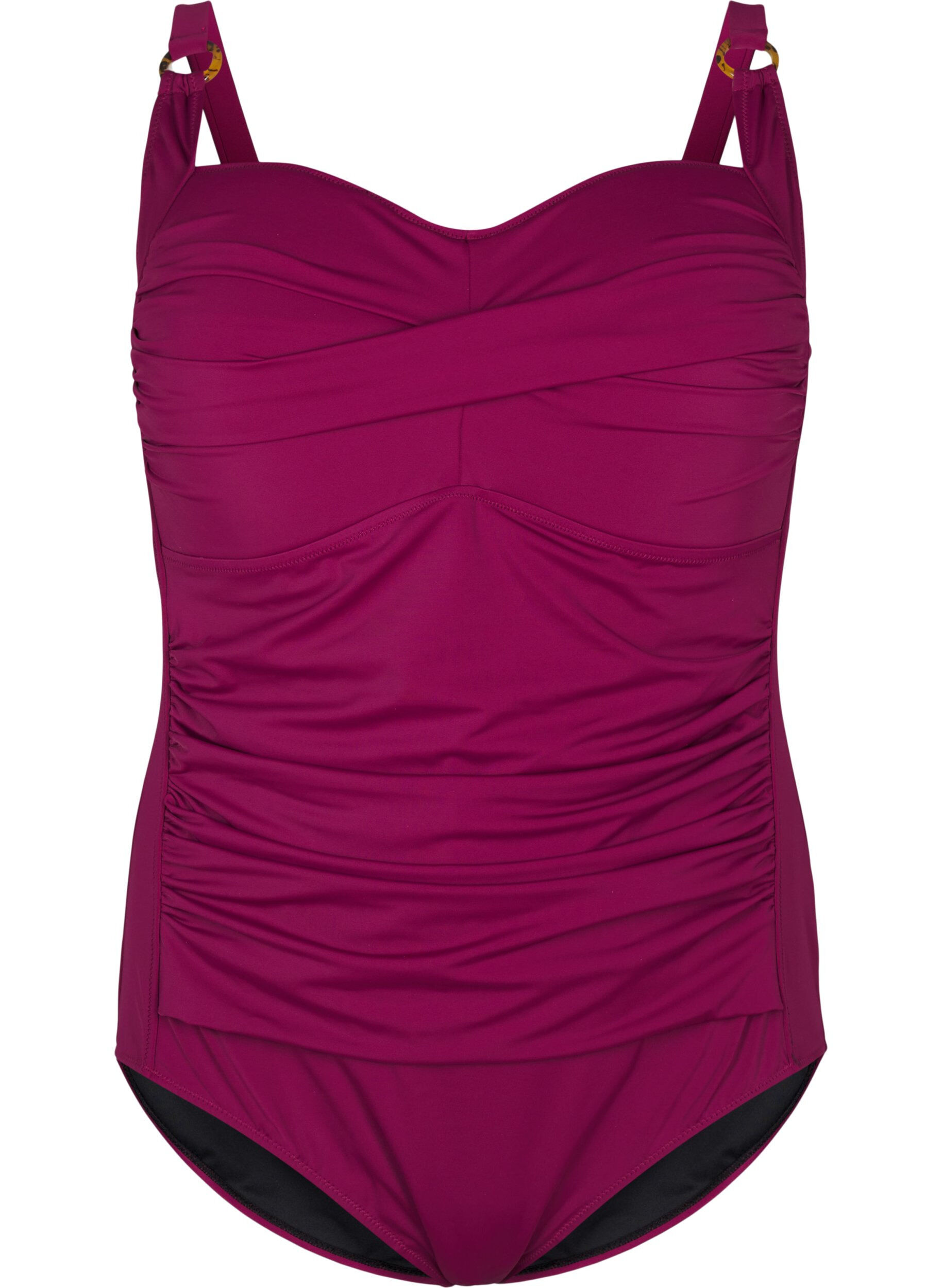 Topattu uimapuku drapeerauksella