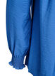 Viskoosipusero smock-yksityiskohdilla ja rypyill&auml;, Sininen, Packshot image number 3