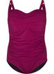 Topattu uimapuku drapeerauksella, Punainen, Packshot image number 0