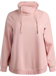 Collegepaita korkealla kauluksella ja taskuilla, Punainen