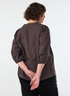 Ruudullinen pusero V-p&auml;&auml;ntiell&auml; ja 3/4-hihoilla, Ruskea, Model image number 2
