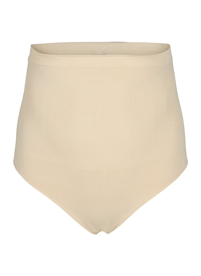 Korkeavyötäröiset shapewear-alushousut, Beige, Packshot image number 0