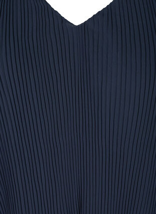 Pitkähihainen pliseerattu pusero v-aukolla , Night Sky, Packshot image number 2