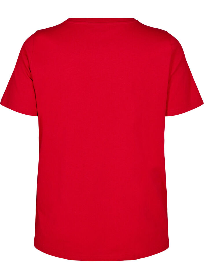 Puuvillainen T-paita printillä, Salsa w. Hearts, Packshot image number 1