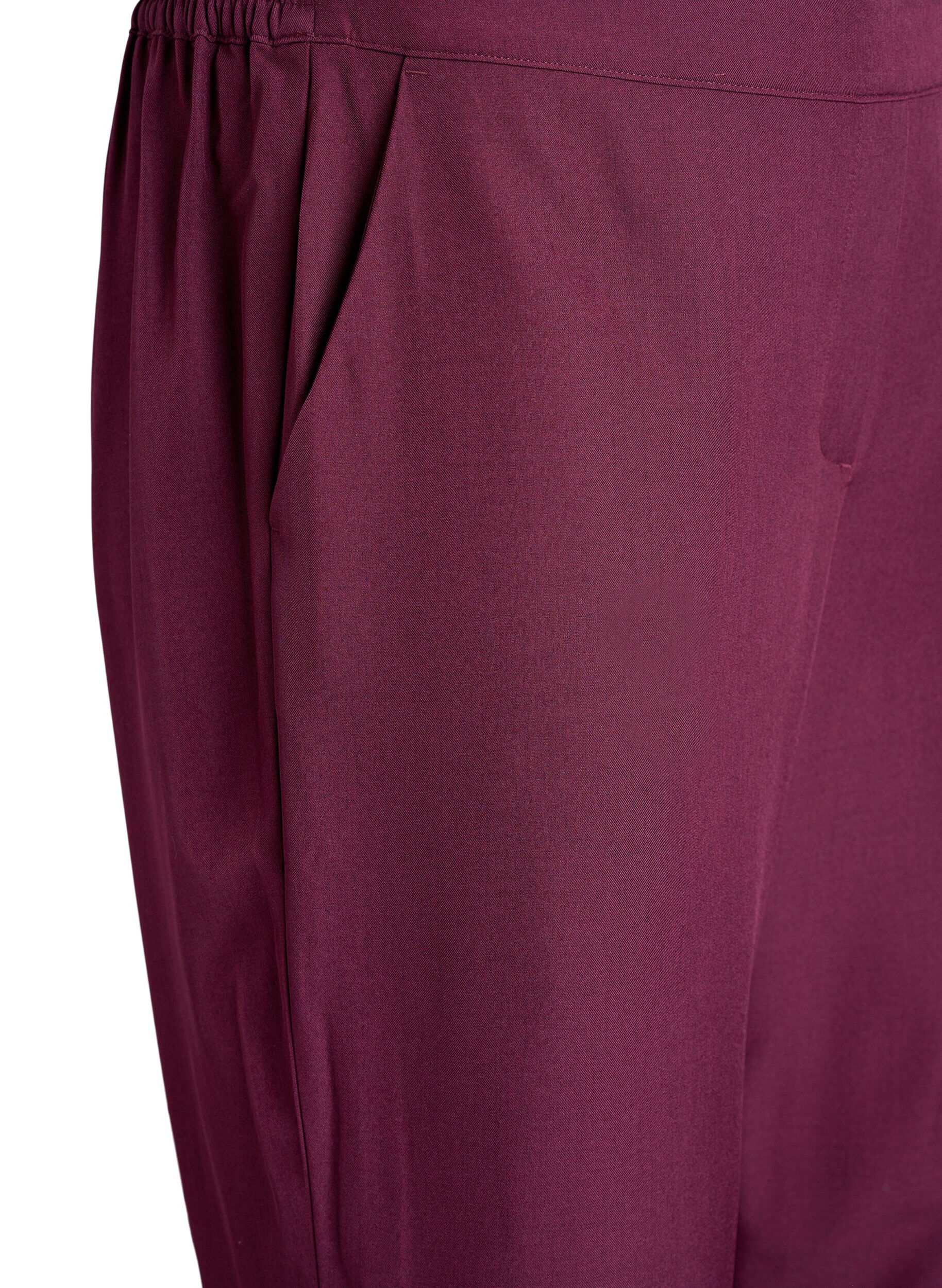 ZizziRento housut taskuilla, Tumma Bordeaux, Packshot image number 2