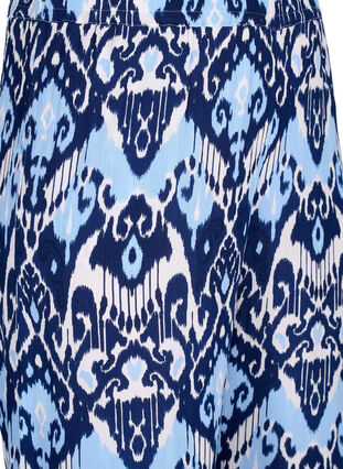 Culotte-housut viskoosia painatuksella, Blue Ethnic AOP, Packshot image number 2