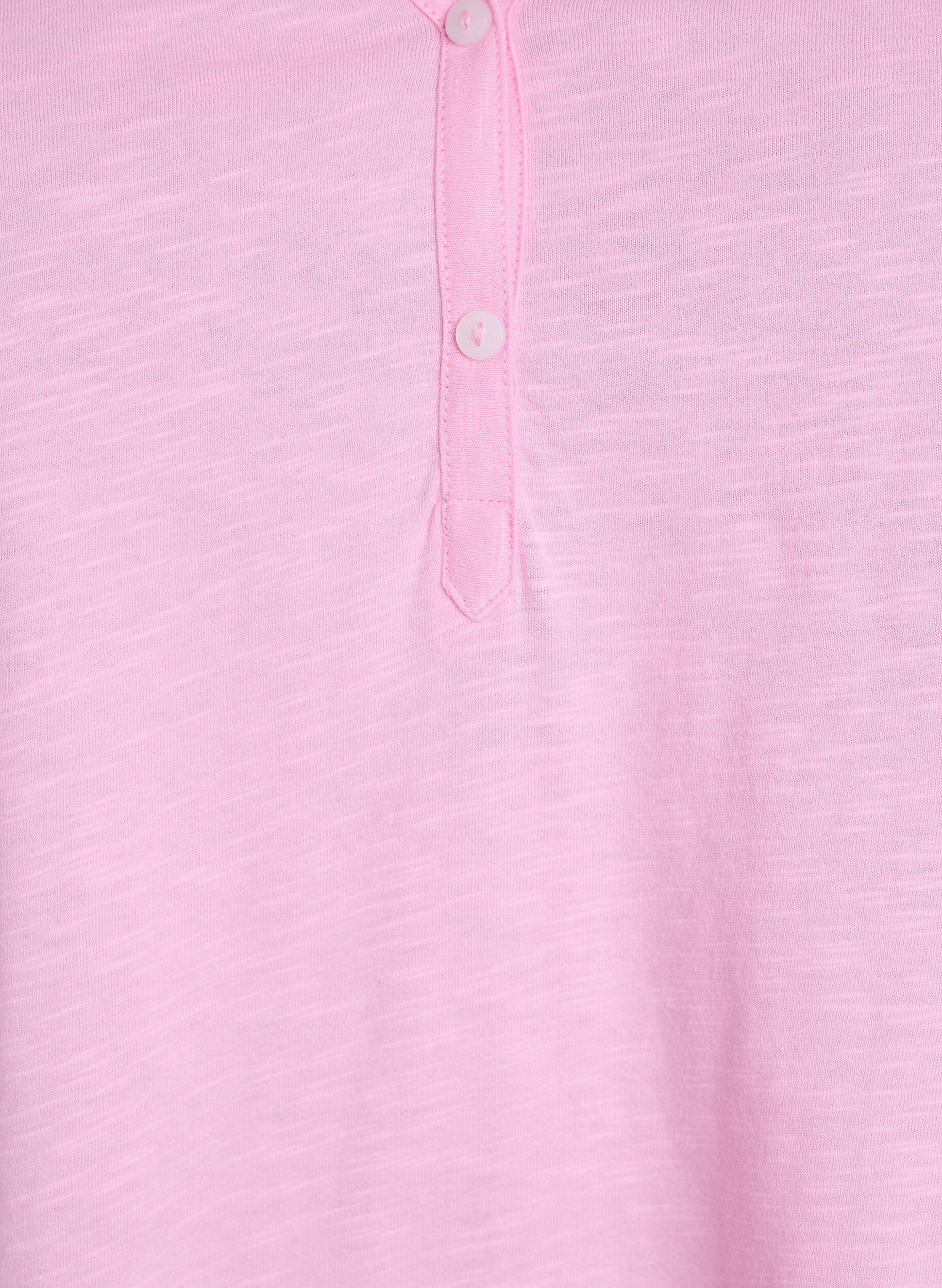 ZizziT-paita nappiyksityiskohdalla, Vaaleanpunainen, Packshot image number 2
