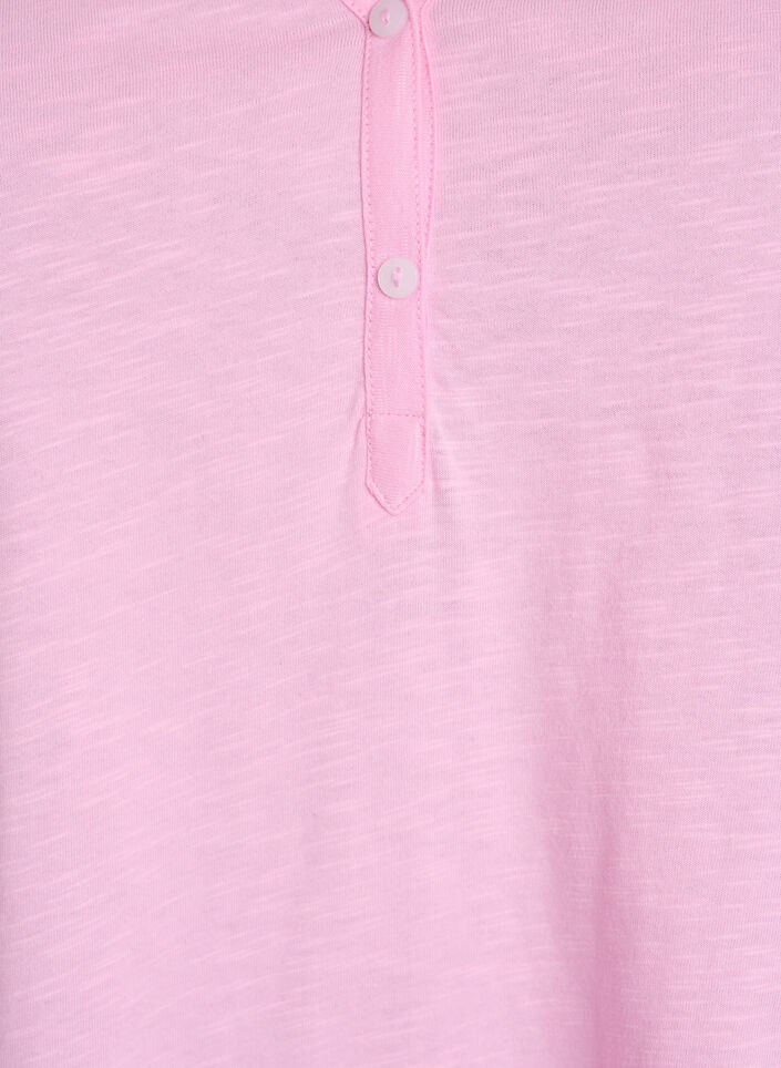 T-paita nappiyksityiskohdalla, Vaaleanpunainen, Packshot image number 2