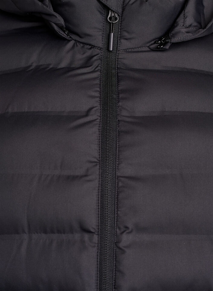 Vettähylkivä kevyt takki hupulla, Musta, Packshot image number 2